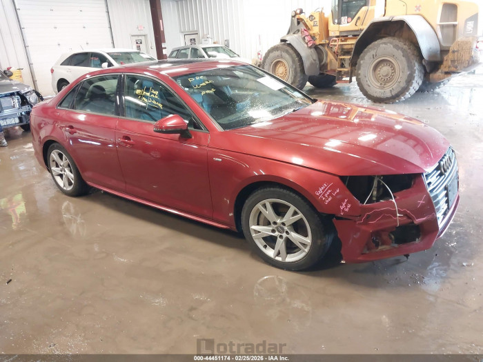 Audi A4 2018 VIN WAUNNAF41JA030687
