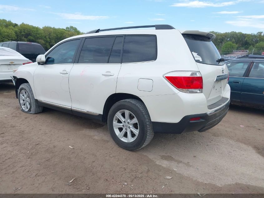 TOYOTA HIGHLANDER 2013 VIN 5TDZA3EHXDS045440 фото 3