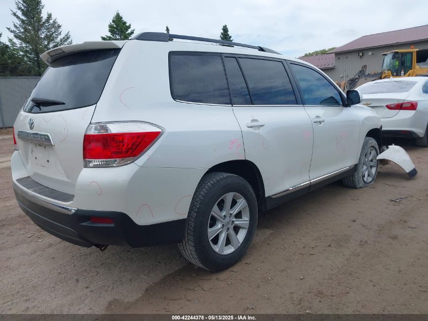 TOYOTA HIGHLANDER 2013 VIN 5TDZA3EHXDS045440 фото 4