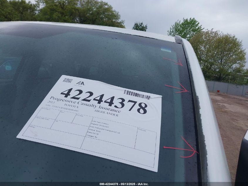 TOYOTA HIGHLANDER 2013 VIN 5TDZA3EHXDS045440 фото 21