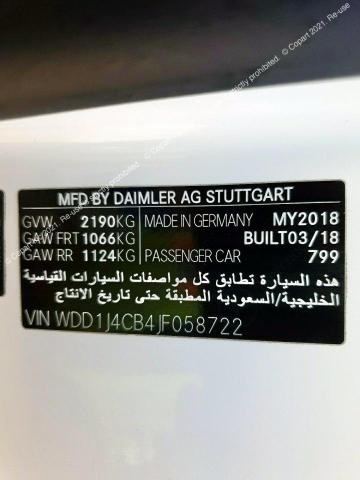 MERCEDES BENZ E CLASS 2018 VIN WDD1J4CB4JF058722 фото 22