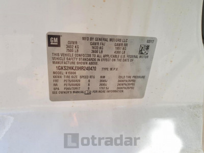 Gmc Yukon 2017 1GKS2HKJ3HR240470