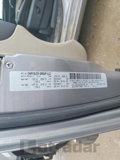 Chrysler Minivan 2015 VIN 2C4RC1GGXFR532796