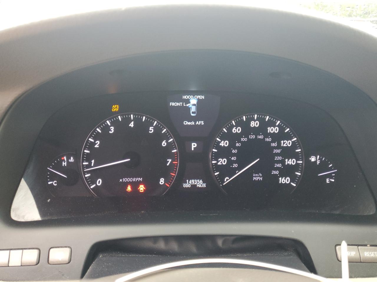 LEXUS LS460 2007 VIN JTHBL46F075042974 фото 9