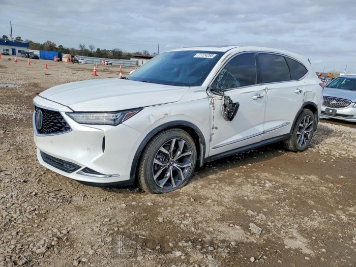 Acura Mdx 2022 VIN 5J8YD9H43NL003372