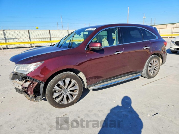 Acura Mdx 2014 VIN 5FRYD3H43EB009475