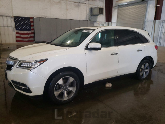 Acura Mdx 2016 VIN 5FRYD4H29GB034498
