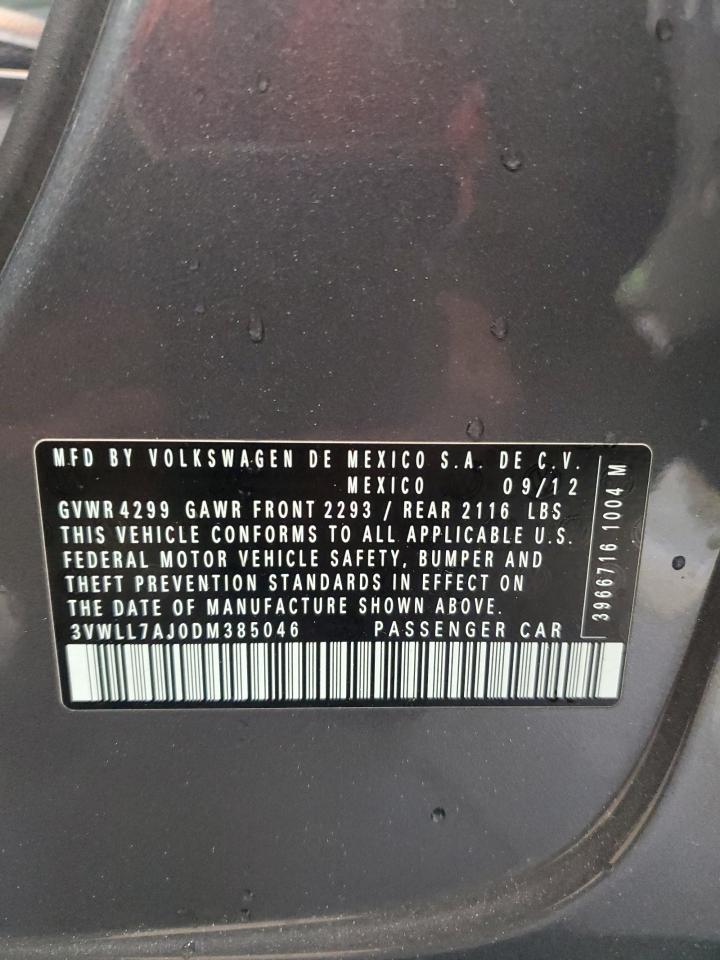 VOLKSWAGEN JETTA 2013 VIN 3VWLL7AJ0DM385046 фото 12
