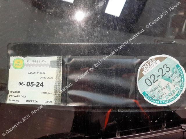 SUBARU IMPREZA 2009 VIN JF1GHDKZA9G028633 фото 11