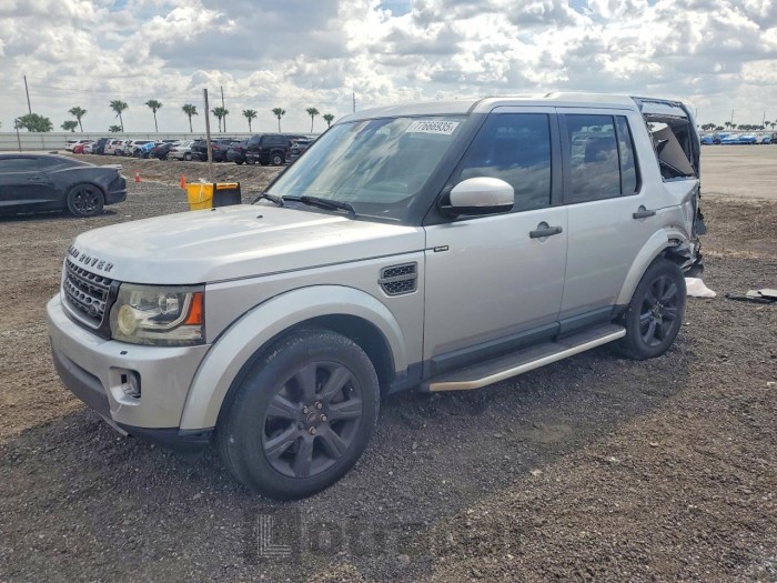 Land rover Lr4 2016 VIN SALAG2V69GA819210
