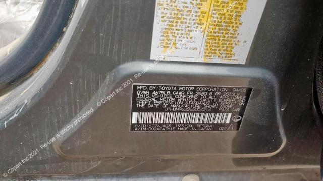 LEXUS GS 430 2006 VIN JTHBN96S265004214 фото 11