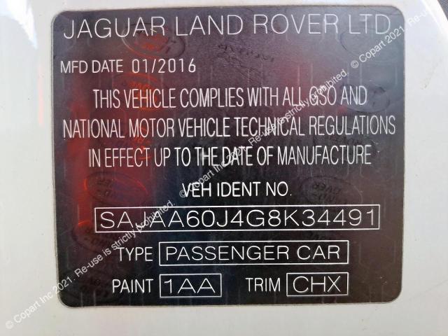 JAGUAR F-TYPE 2016 VIN SAJAA60J4G8K34491 фото 11