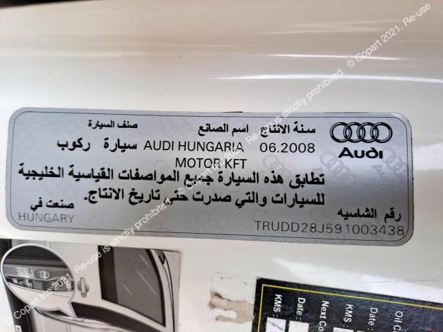 AUDI TT 2009 VIN TRUDD28J591003438 фото 11