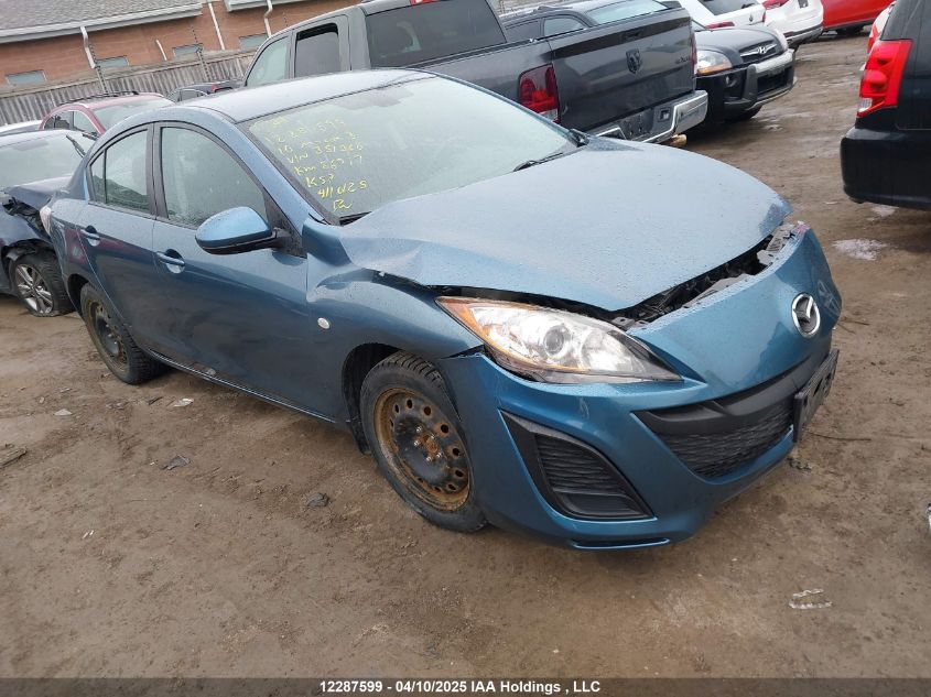 MAZDA 3 2010 VIN JM1BL1SF3A1351360