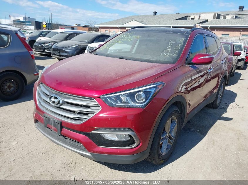HYUNDAI SANTA FE 2017 VIN 5XYZUDLB6HG483967 фото 2