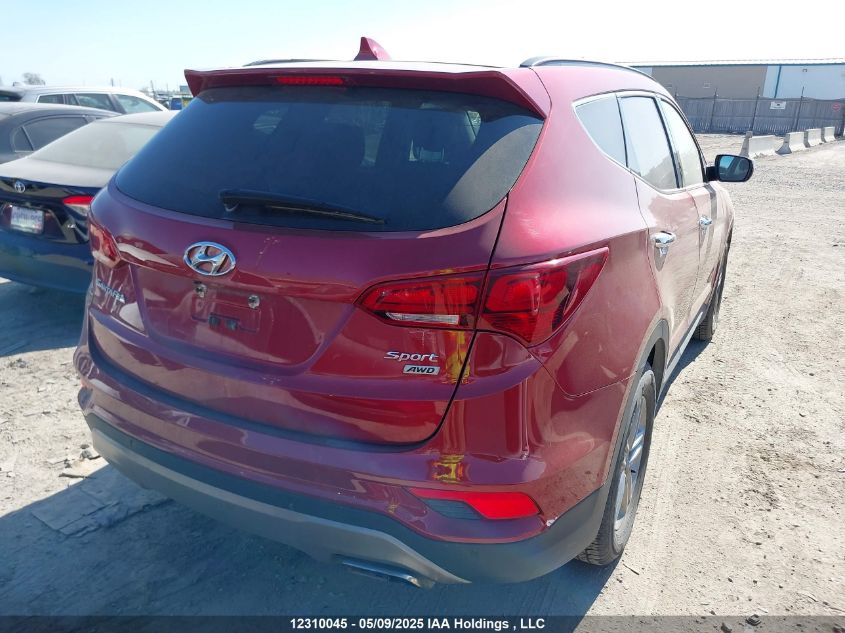 HYUNDAI SANTA FE 2017 VIN 5XYZUDLB6HG483967 фото 4