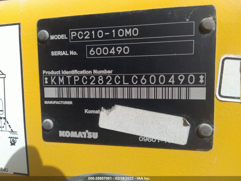 KOMATSU OTHER 2021 VIN KMTPC282CLC600490 фото 19