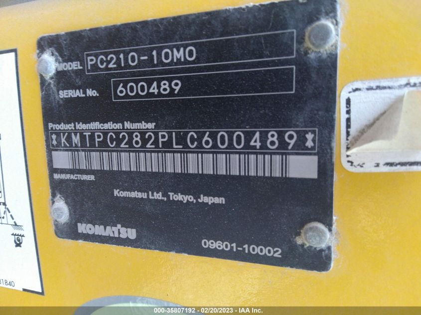 KOMATSU OTHER 2021 VIN KMTOC282PLC600489 фото 9