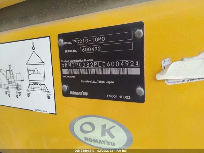 KOMATSU OTHER 2021 VIN KMTPC282PLC600492 фото 9