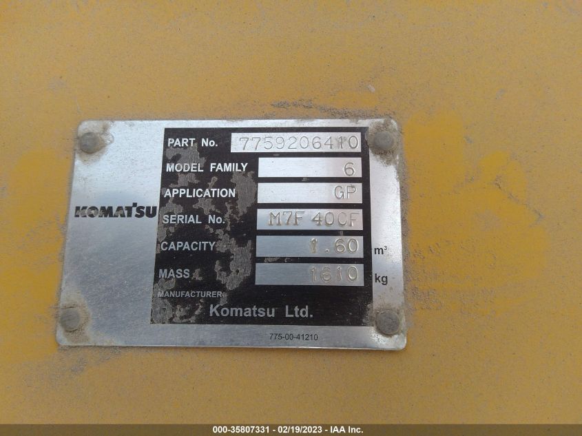KOMATSU OTHER 2022 VIN KMTPC247JMC082843 фото 14