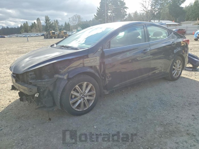 Hyundai Elantra 2015 VIN 5NPDH4AE7FH558158