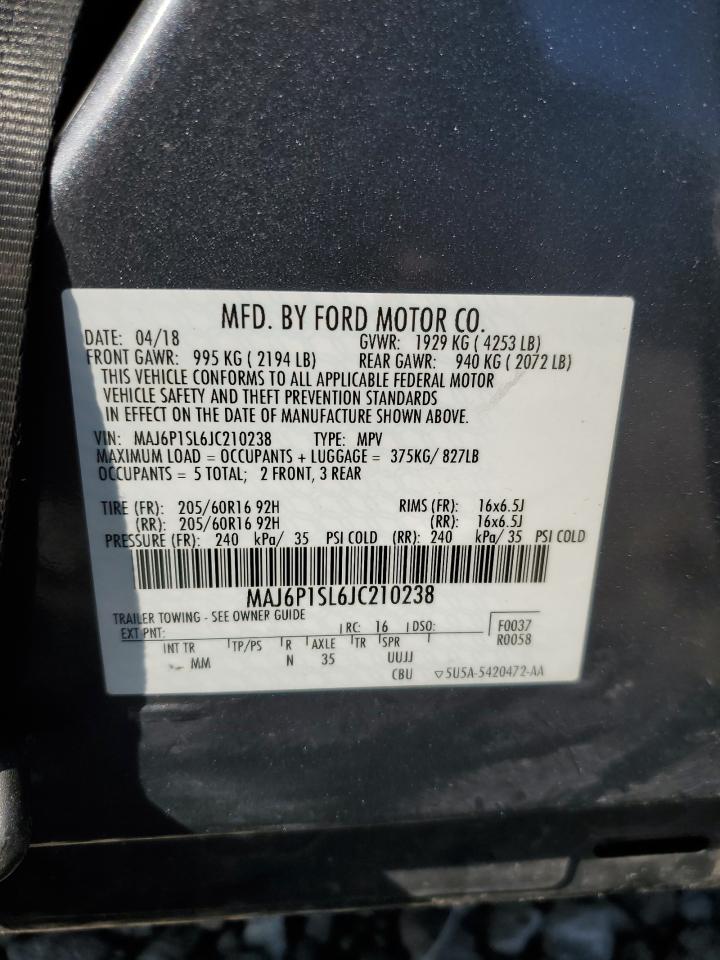 FORD ECOSPORT 2018 VIN MAJ6P1SL6JC210238 фото 15
