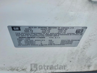 Chevrolet Equinox 2015 2GNALBEK5F1179383