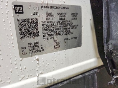 Chevrolet Trailblzr 2025 VIN KL79MPSP6SB139356