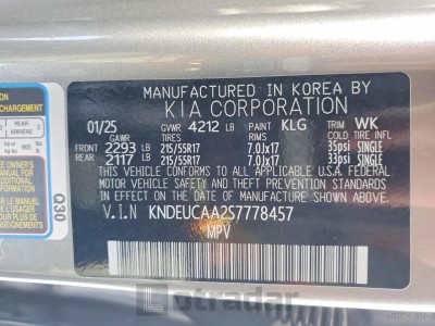 Kia Seltos 2025 VIN KNDEUCAA2S7778457