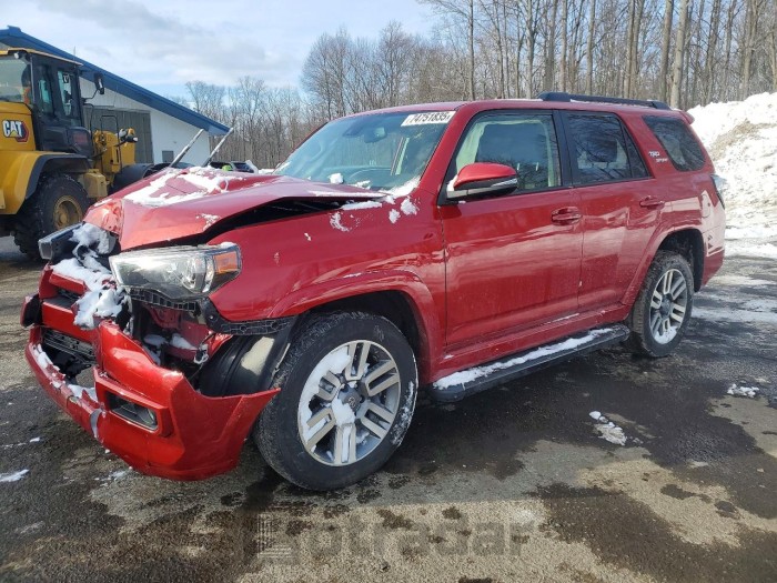Toyota 4runner 2022 VIN JTESU5JR3N6075654