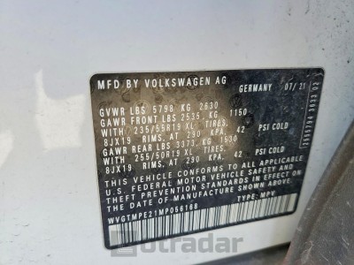 Volkswagen Id.4 pro s 2021 VIN WVGTMPE21MP056168