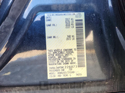 Nissan Altima 2017 1N4AL3AP3HC226073