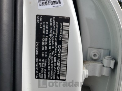 Porsche Macan 2021 WP1AA2A53MLB06243