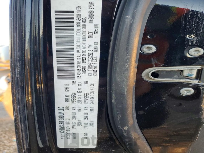 Dodge Ram 1500 2012 VIN 1C6RD7GTXCS328112