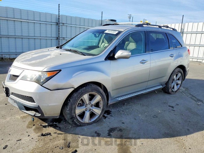 Acura Mdx 2011 VIN 2HNYD2H65BH514172