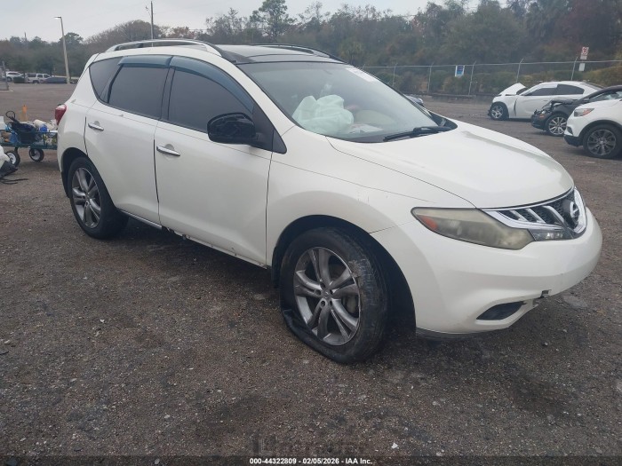 Nissan Murano 2011 VIN JN8AZ1MU0BW066968
