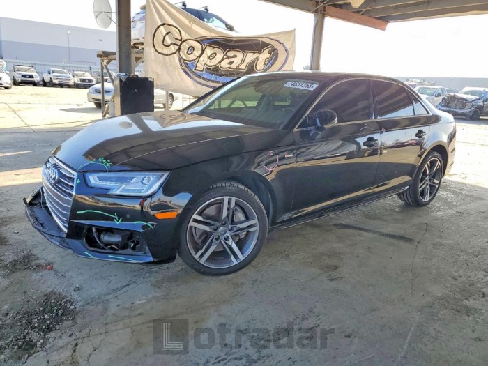 Audi A4 2018 VIN WAUENAF47JA139364