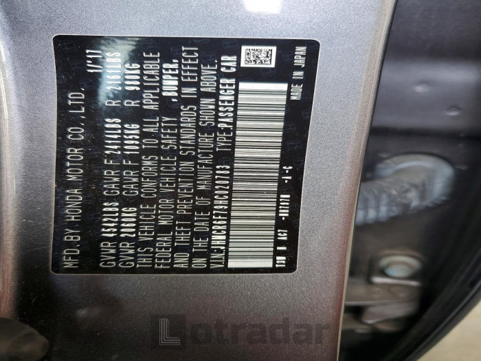 Honda Accord 2017 VIN JHMCR6F79HC020783