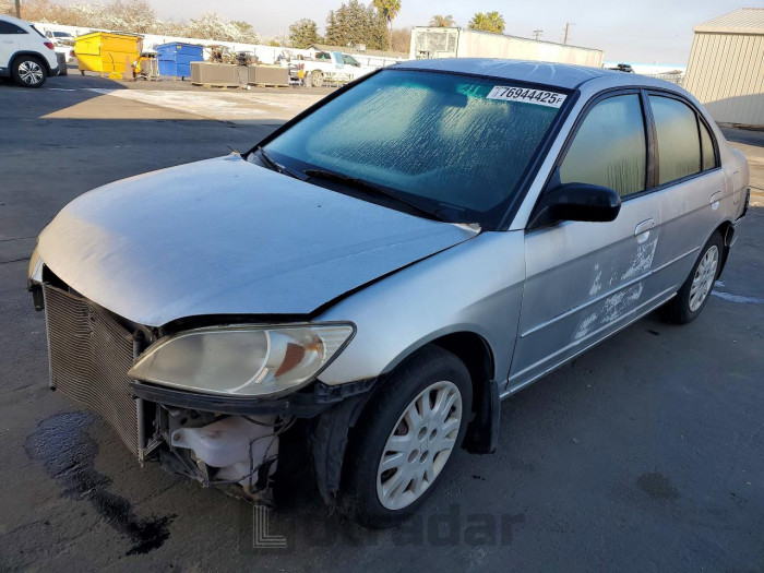 Honda Civic 2005 VIN 2HGES16525H602492