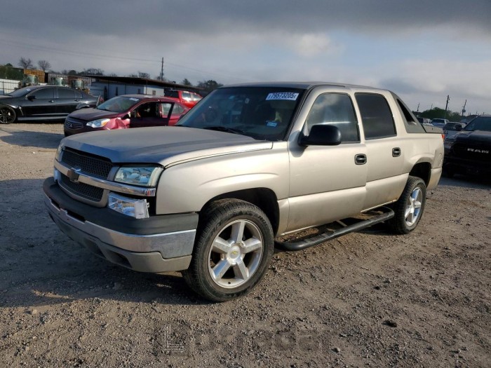 Chevrolet Avalanche 2003 VIN 3GNEC13T03G250791