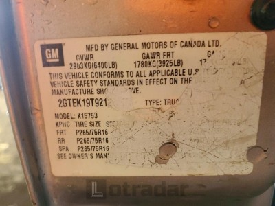 Gmc All models 2002 VIN 2GTEK19T921223423