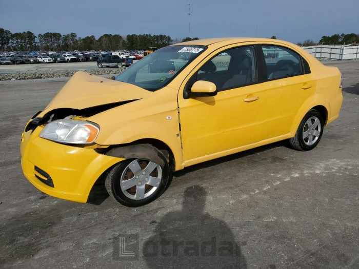 Chevrolet Aveo 2008 VIN KL1TD56618B238974