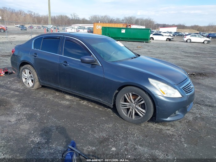 Infiniti G 2011 VIN JN1CV6AR2BM412319