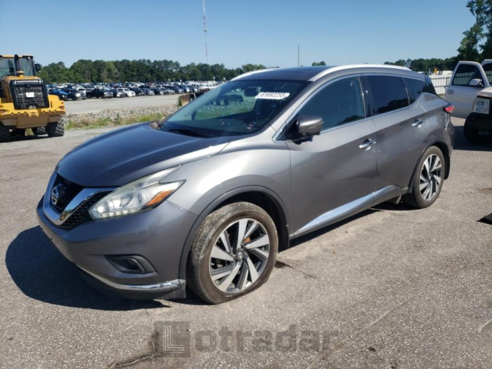 NISSAN MURANO 2017 VIN 5N1AZ2MG4HN191803