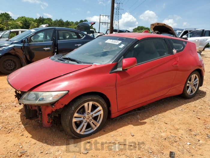 HONDA CRZ 2012 VIN JHMZF1D6XCS002498