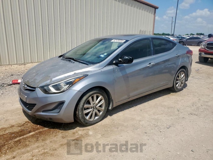 HYUNDAI ELANTRA 2015 VIN 5NPDH4AE4FH595510