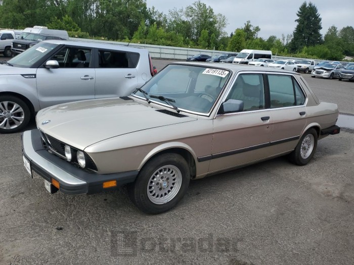 BMW 5 SERIES 1984 VIN WBADK8304E9273609