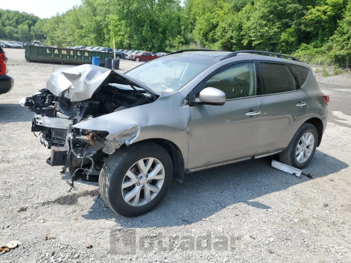 NISSAN MURANO 2011 VIN JN8AZ1MW4BW153712