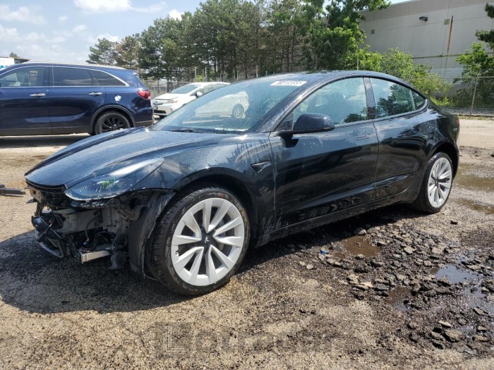 TESLA MODEL 3 2022 VIN 5YJ3E1EBXNF304881