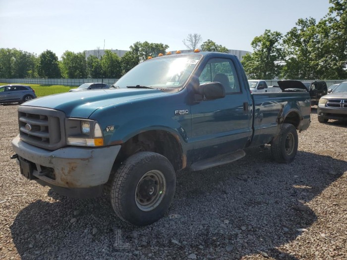 FORD F250 2002 VIN 1FTNF21L22ED66380